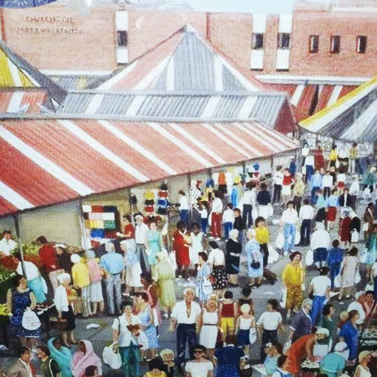 Hitchin Market and Hitchin Car Boot are returning - find out when. CREDIT: An image of Hitchin Market. Artist unknown.