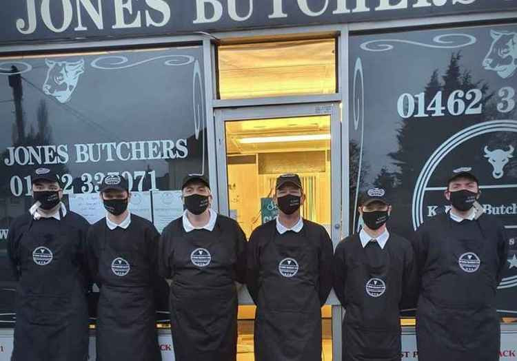 Modest master butcher Keith makes finals of prestigious award and praises loyal customers: 'I'm so happy I could cry'. CREDIT: Keith and his team outside his shop on Redhill Road. CREDIT: Keith Jones Butchers