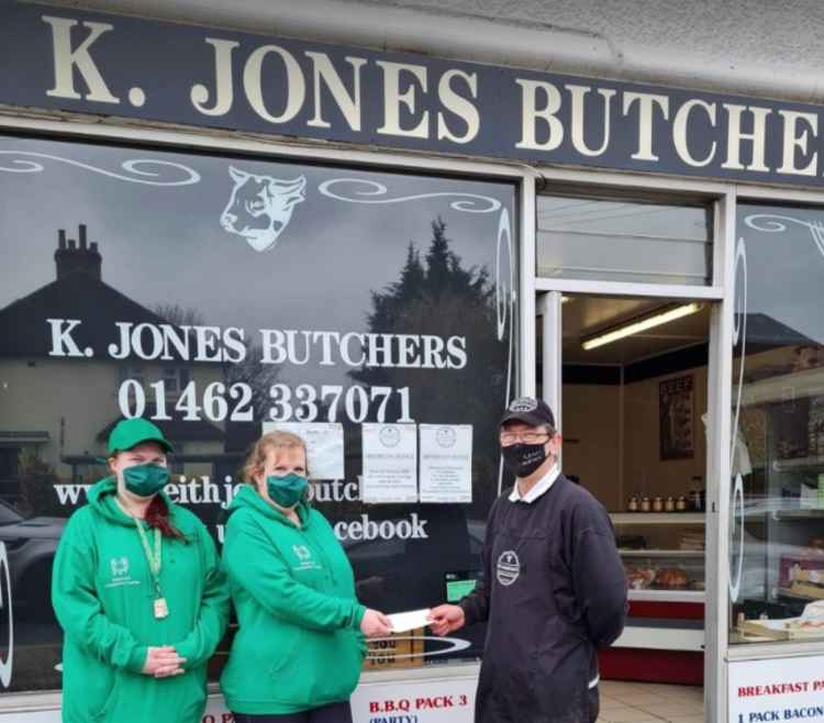 Big hearted Keith and his loyal customers helped raise nearly £600 for a good cause recently. CREDIT: Keith Jones Butchers