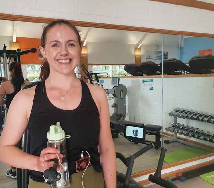 Archers Gym in Hitchin reopens once again as delighted members including Gabriella, pictured, say: 'It's good to be back!'