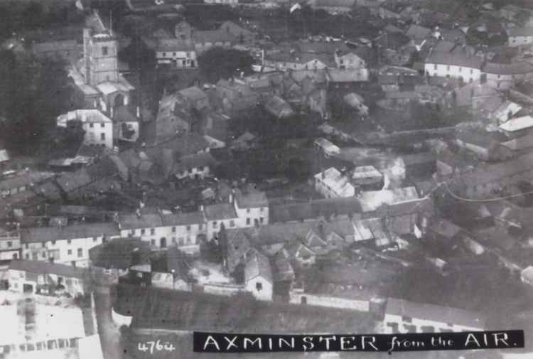 Axminster from the Air, courtesy of Sands of Time Collection