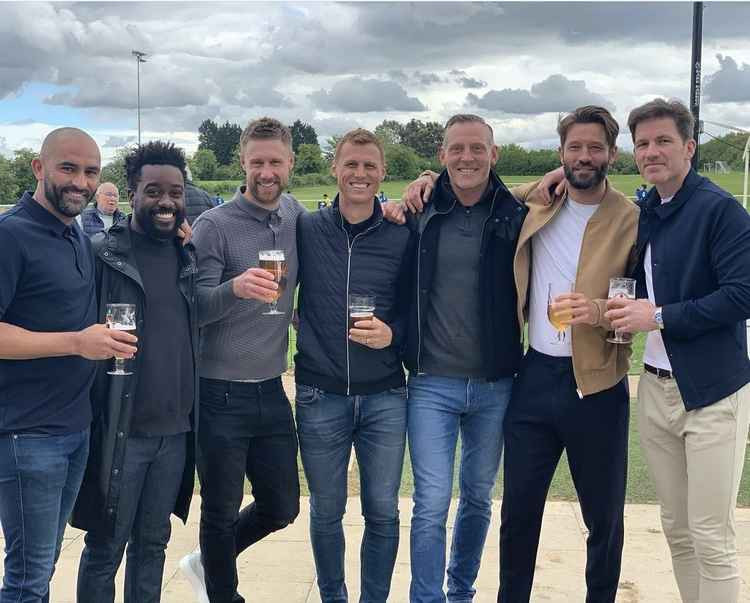 Arsenal brotherhood show their class to help boost charity on a day of fun and laughs. PICTURE: We are The Arsenal. CREDIT: Graham Stack Instagram