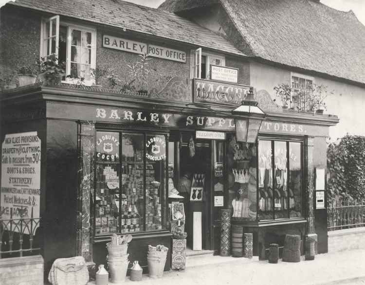 Frozen In Time exhibition image of Hitchin shop in 1900. CREDIT: NHDC