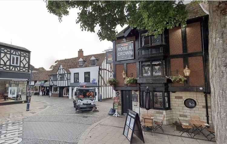 Hitchin: Then and Now - Market Place. CREDIT: NHDC/North Herts Museum