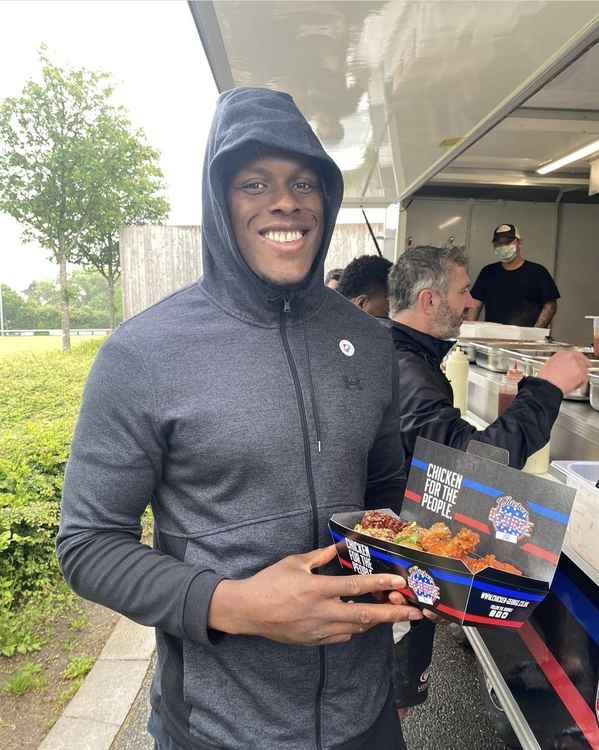 Hitchin: Chicken George feeds Saracens squad including England star Maro Itoje, pictured. CREDIT: Chicken George