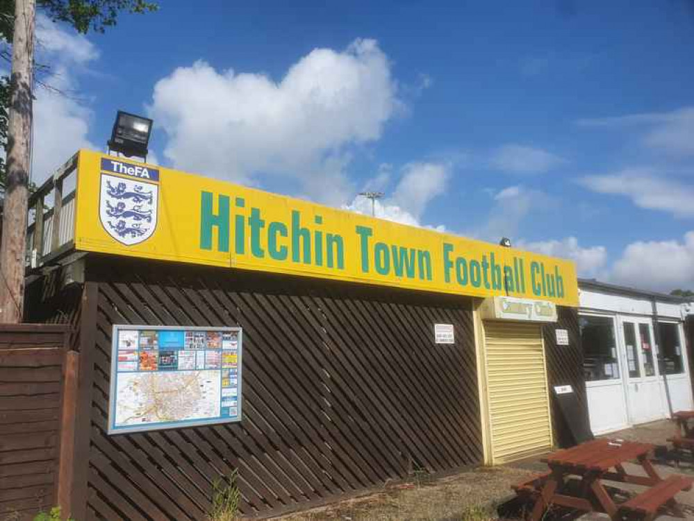 Hitchin Town FC sold out for pre-season derby with Championship side Luton Town. CREDIT: @HitchinNubNews