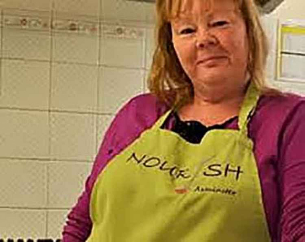 Karen Taylor who runs the Nourish food provider