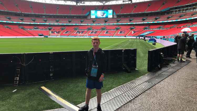 England vs Scotland Euro 2020: Dream come true for Hitchin's 11-year-old James as he prepares to be a ball carrier at Wembley showdown!