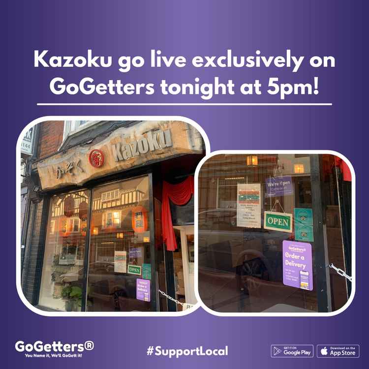 Hitchin: GoGetters go live with Kazoku from 5pm!