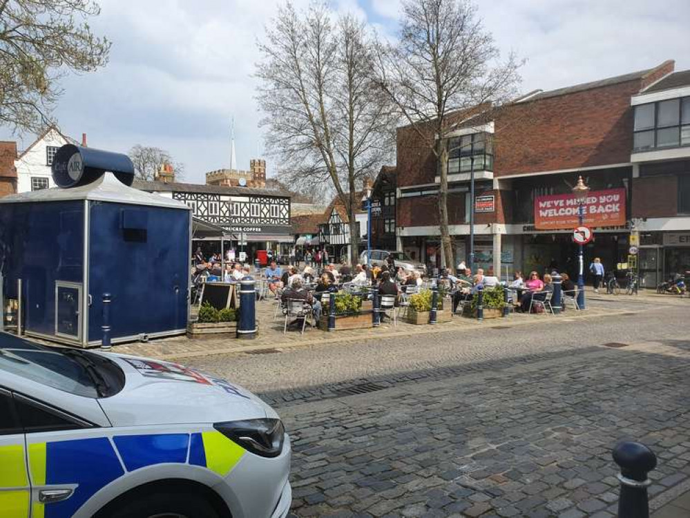 Hitchin: Police launch appeal after criminal damage in Market Place. CREDIT: A file picture of Hitchin Market Place @HitchinNubNews