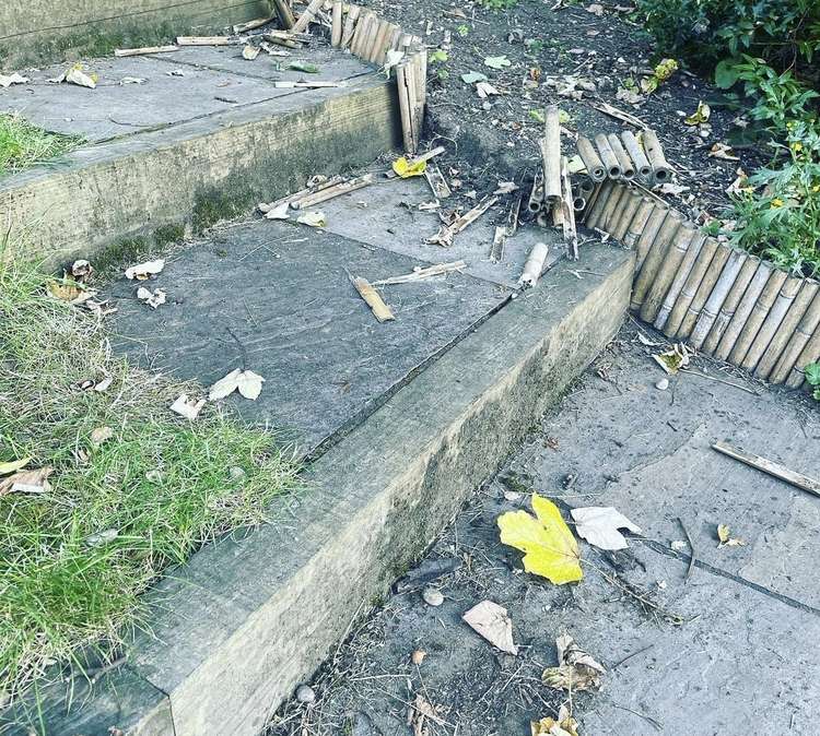 Hitchin pub owners left saddened after child's safe garden and toys damaged. CREDIT: Half Moon pub Instagram account