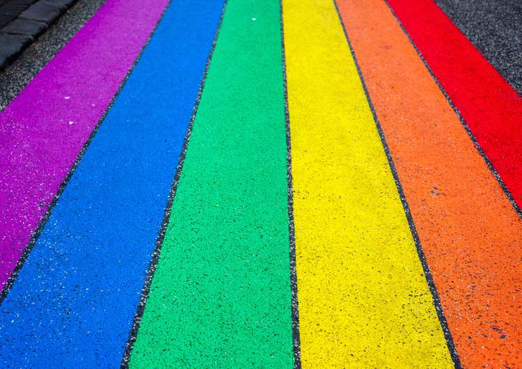 Hitchin: How plans for Rainbow Crossings in support of LGBTQ+ community have been dealt a blow by councillors. PICTURE: How a Rainbow Crossing could look in Hitchin. CREDIT: Unsplash