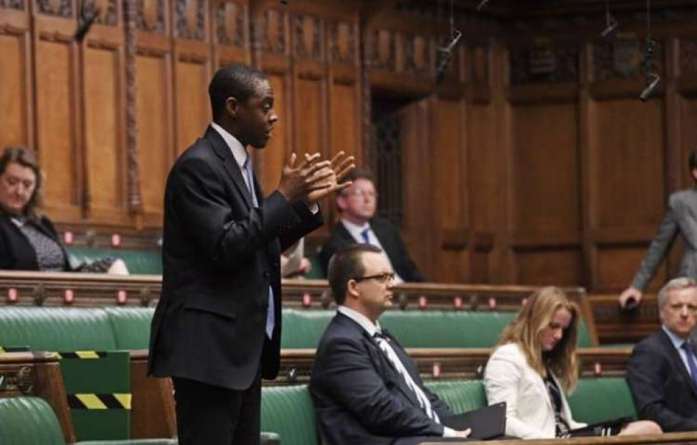 Hitchin Bim Afolami MP calls on North Herts District Council to improve air quality in our area. PICTURE: Our town's parliamentarian debates at Westminster