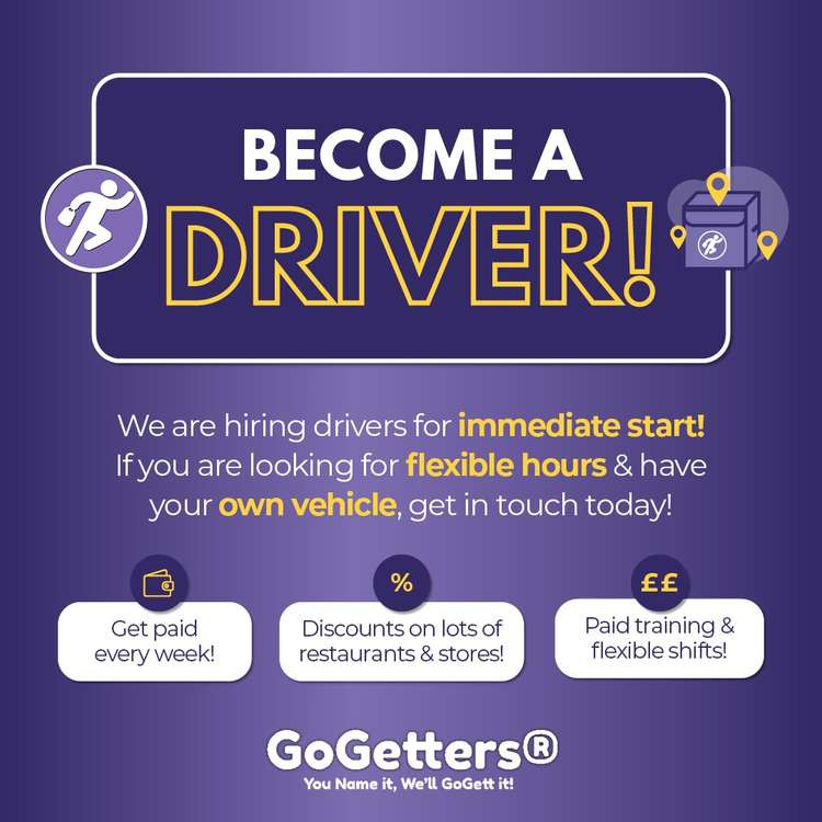 Hitchin: Apply now for a delivery driver job at GoGetters - here's how!