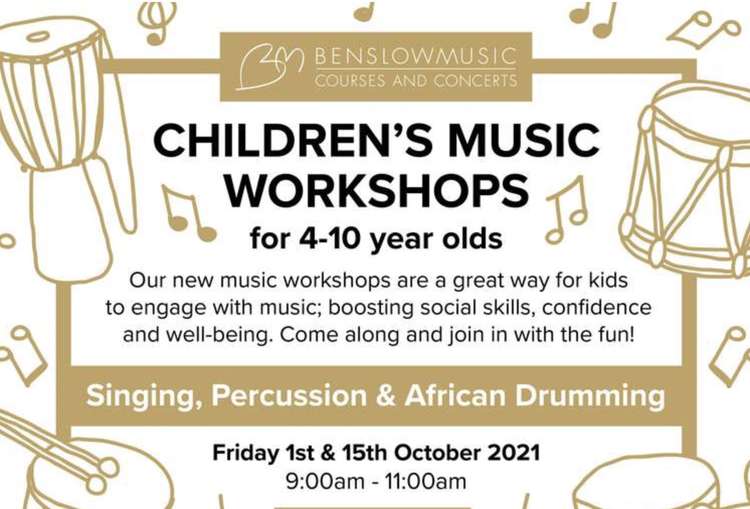 Benslow Music workshops are a great way for kids to gain confidence and have fun!