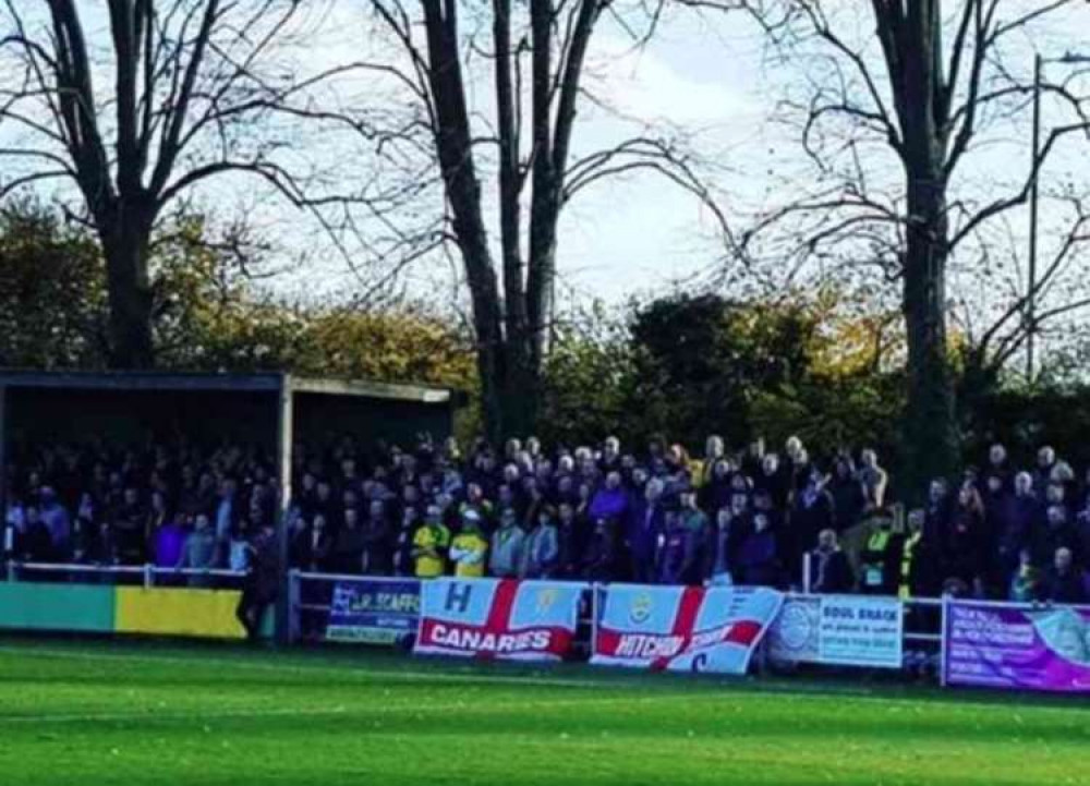 Hitchin Town ready to honour those we've lost during pandemic on All Souls Day at Top Field. CREDIT: @laythy29