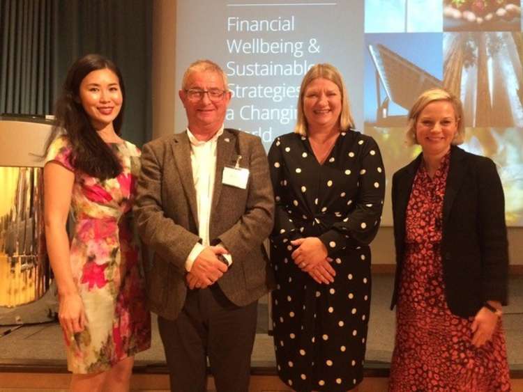 Lyndhurst Financial Management sustainability conference hailed as success. PICTURE: Janet Mui, Geoff Newman, Paula Butterworth and Siobhan Griffin. CREDIT: Lyndhurst Financial Management