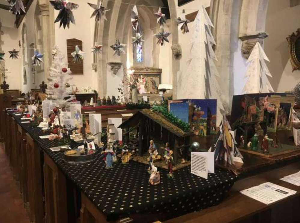 Hitchin: Get set for angels, wood from the Holy Land, banana leaves and much more at St Ippolyts Church Nativity Crib Festival. CREDIT: St Ippolyts Church Nativity Crib Festival