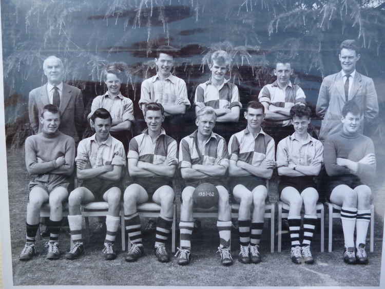 Colyton Grammar School football team – I am at the back – third from right