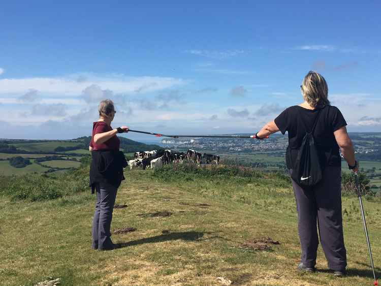 Axminster and Lyme Cancer Support will be relaunching its Nordic walking group thanks to a grant from South West Water