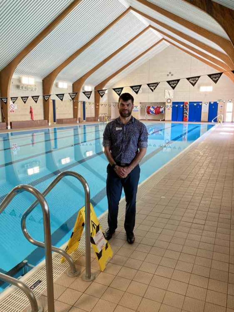 Gareth Parker, assistant manager at the Flamingo Pool in Axminster