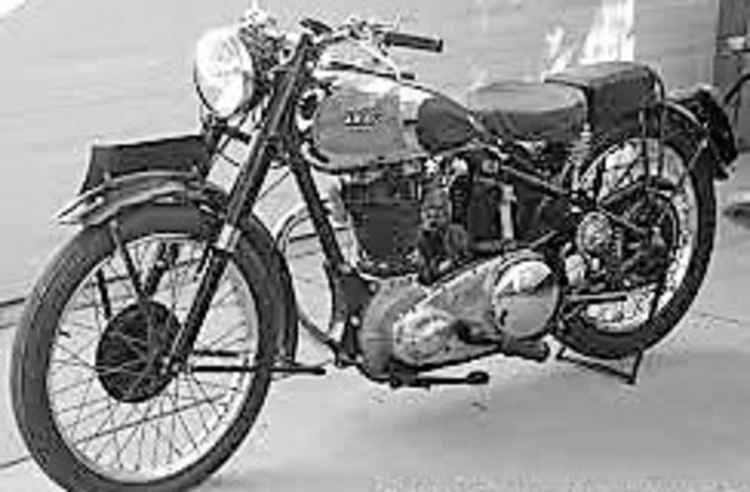 A 1949 Ariel Red Hunter Motorbike