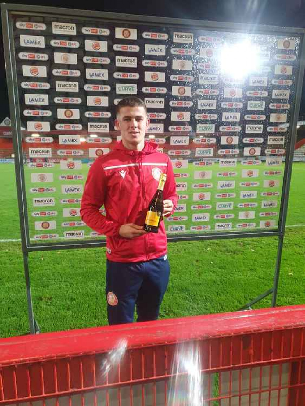 Stevenage FC: Three reasons why Charlie Carter is key to promotion push next season. PICTURE: Talented attacking midfielder Charlie Carter has put pen to paper on a new deal. CREDIT: Charlie Carter pictured after his man of the match award after Stevenage