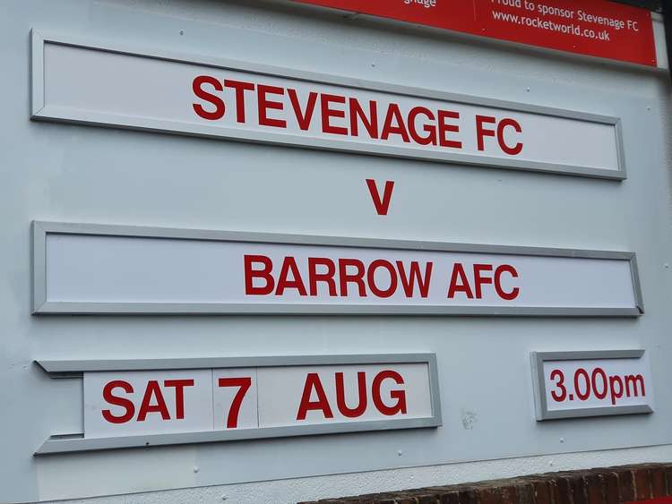 Stevenage hosted Barrow AFC at Broadhall Way on Saturday as fans returned to watch League Two action in North Herts. CREDIT: @laythy29