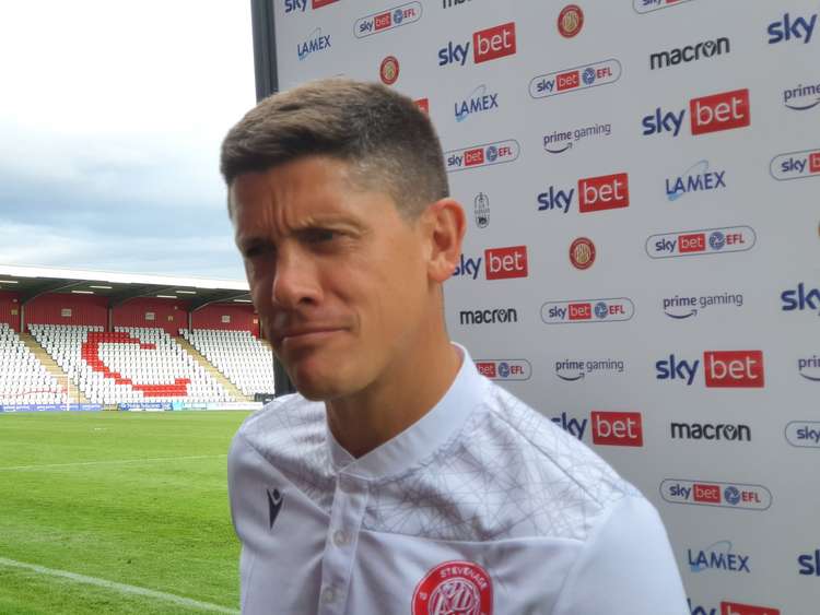 A delighted Alex Revell speaks to Hitchin Nub News after Boro's hard-fought 1-0 victory on the day fans returned to the Lamex. CREDIT: @laythy29