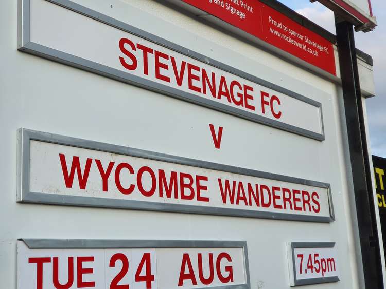 Stevenage hosted League One side Wycombe Wanderers on Tuesday evening. CREDIT: @laythy29