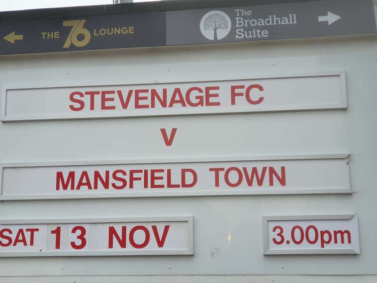 Stevenage hosted Mansfield in a crucial six-pointer on Saturday at the Lamex. CREDIT: @laythy29