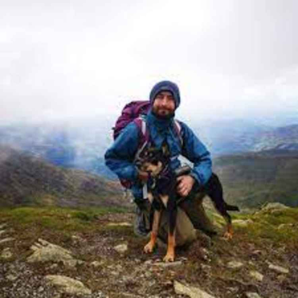 Businesmman Laurence Norman who led the climb of Mount Snowdon, raising £14,000 for the Arc charity in Axminster