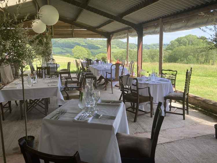 The pop-up restaurant at Goren Farm in Stockland