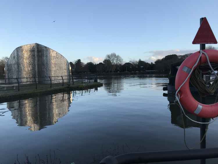 High tide at Ferry Quays