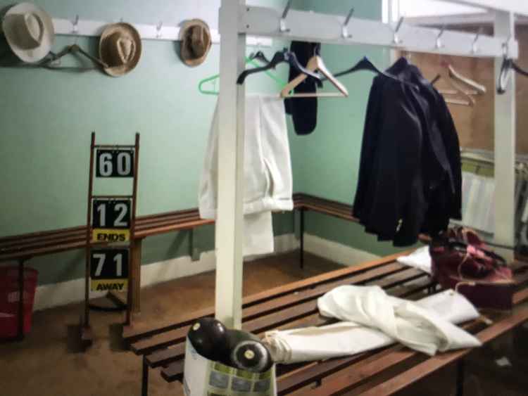 In the Pavilion dressing room (Autumn 2020) © Mark Kehoe