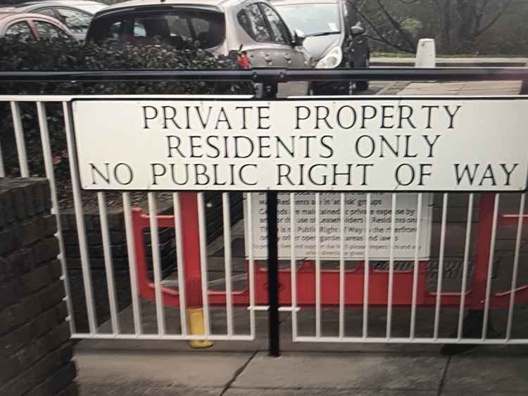 The gates at Brentford Dock were put up earlier in January