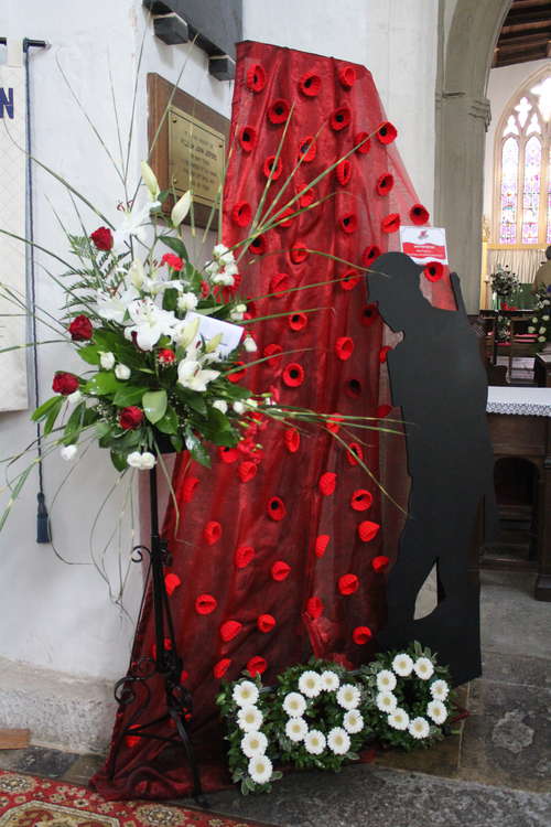 One of the flower festival displays inside the Minster Church