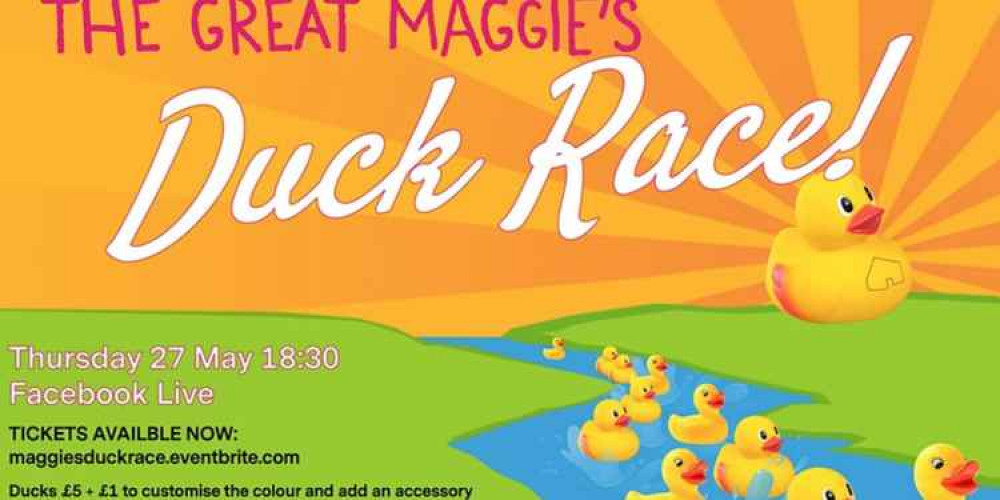 The duck race will take place on Facebook