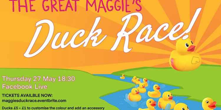 The duck race will take place on Facebook