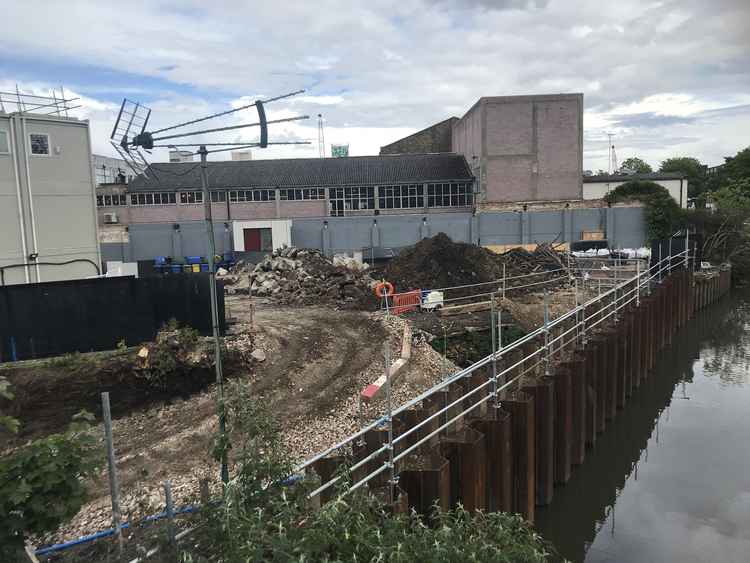 Piling has been completed at Workhouse Dock