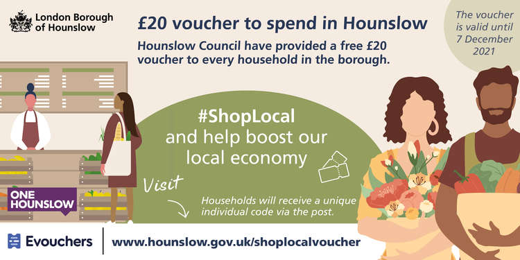 Voucher valid until 7 December 2021. Credit: Hounslow Council