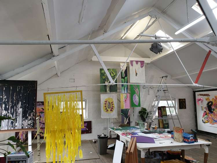 Mr Mr Pearce's open studio. Credit: Hannah Davenport.