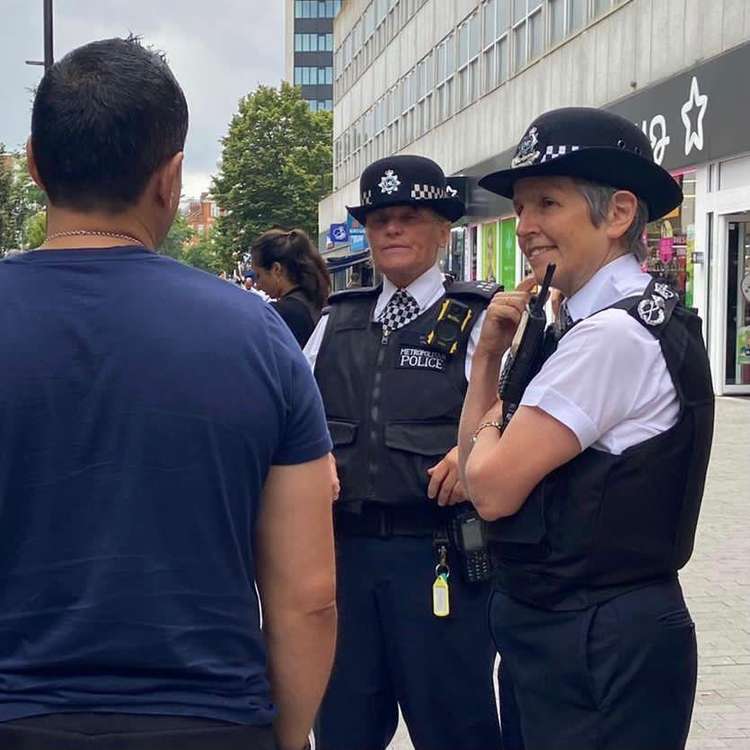 "The Boss" spent to afternoon on patrol (Image: Hounslow Police)