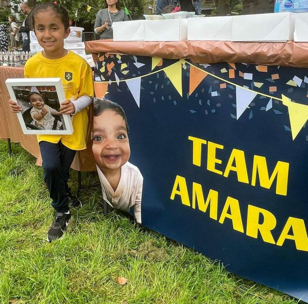 Ariana and 27 friends ran the Ealing Mini-Marathon in memory of Amara. (Image: CW+)