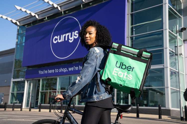 The new service with Currys and Uber will launch the week of 15 November. (Image: Currys)