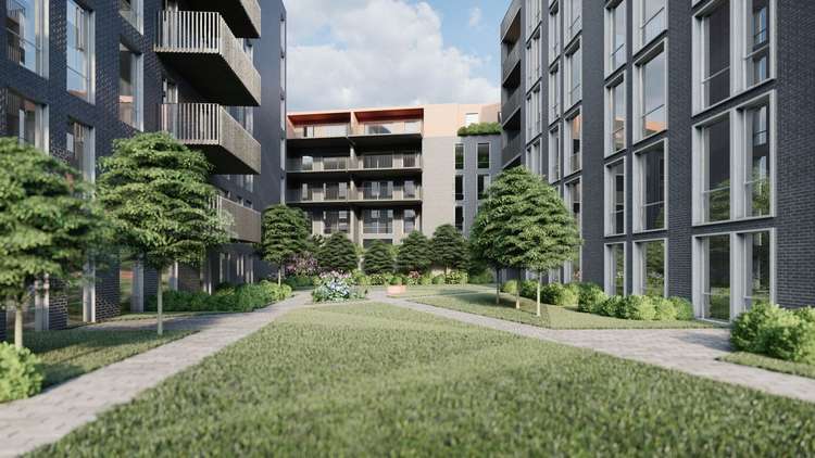 The 96 new council rented homes arranged in a mix of one, two, three and four bed apartments. (Image: Willmott Dixon)