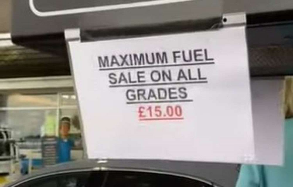 Limits were placed on the amount of fuel you could buy at several petrol stations over the weekend, including at the Esso Tower Services station in Seaton