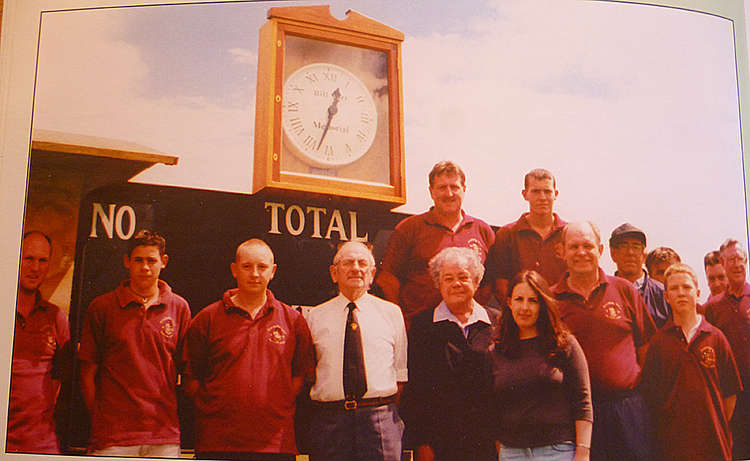 Unveiling of the Bill Carr clock at Cloakham Lawns