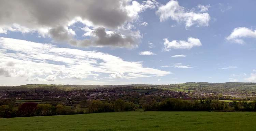 The view looking over Axminster