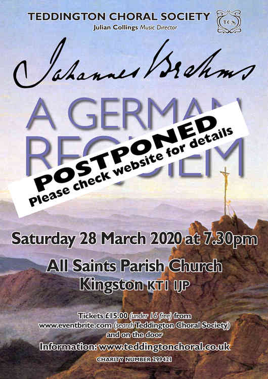 Brahms requiem concert postponed